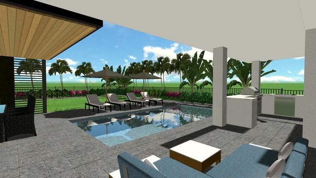 Beautiful backyard design
